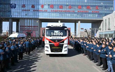 The Sinotruk Group once again set a new export record in the global heavy truck industry!