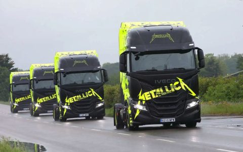 イヴェコ社の多様なエネルギー源を持つ車両が、Metallica の M72 ワールドツアーのヨーロッパ公演をサポート