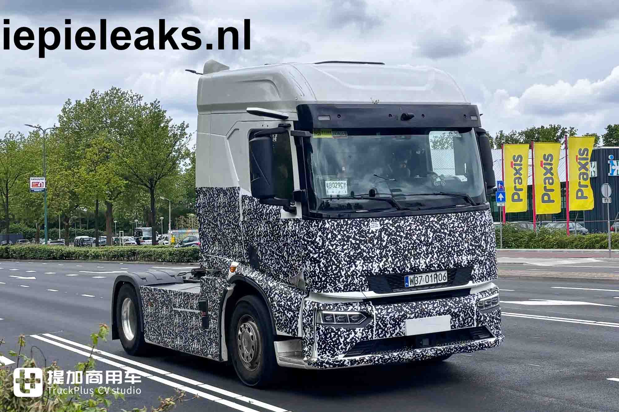 広東ナンバーがオランダに？BYDの長距離電動トラクタが路上テストで捉えられる——IAA世界初公開へカウントダウン